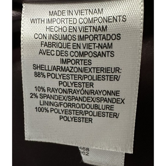 Liz Claiborne Women's Size M Dbl Breasted Pea Coat Lined Pockets Collared Jacket - Picture 6 of 8